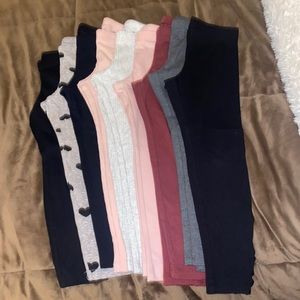 9 Old Navy Girls Leggings Size XS 5. Most are brand new.